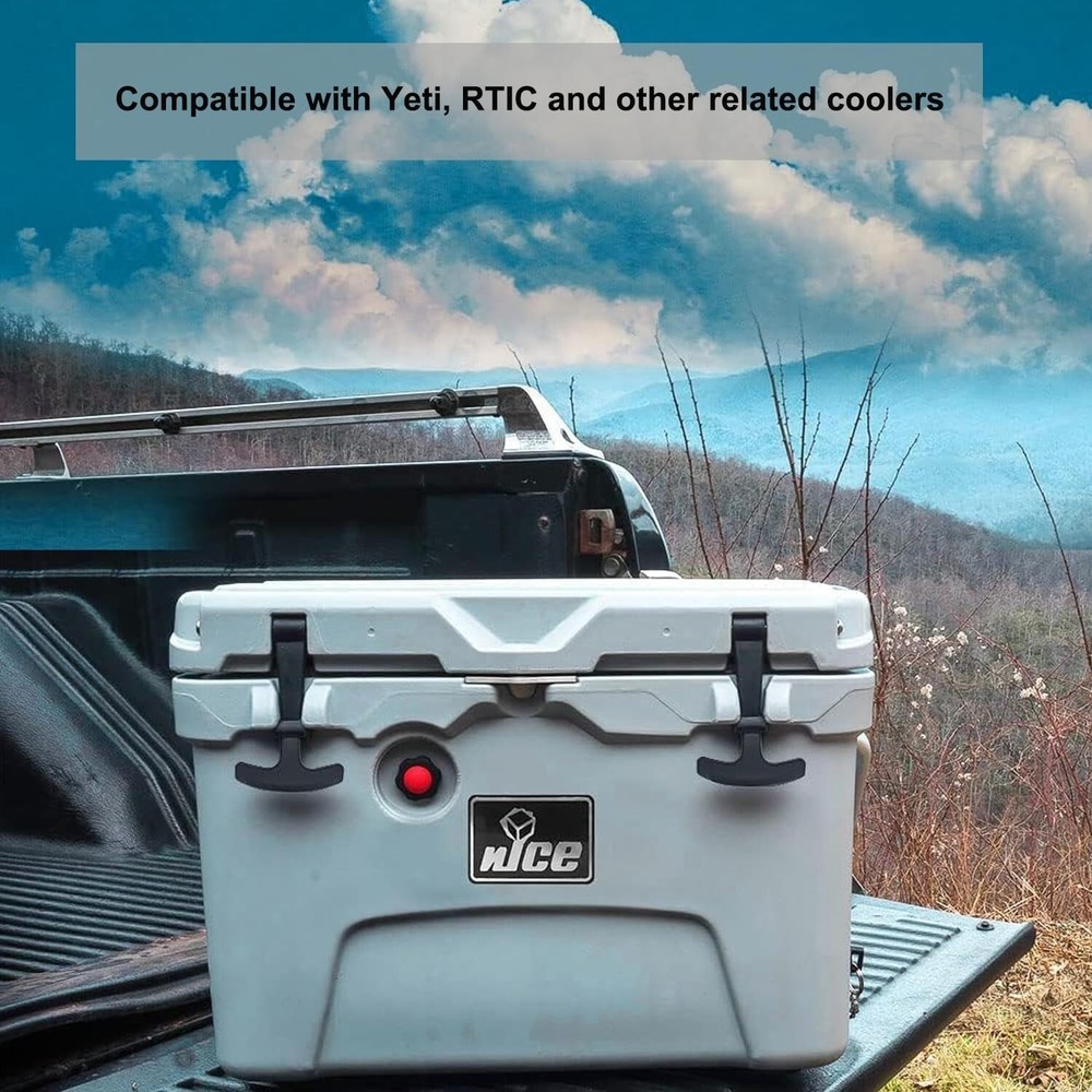 Heavy Duty Replacement Black Cooler Latches Compatible with YETI RTIC 4Pack