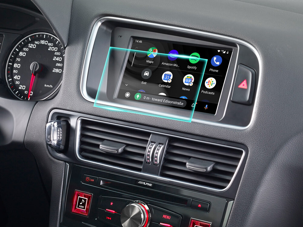 Crystal Clear Screen Protector for 2014 Audi Q5 Vehicle Navigation