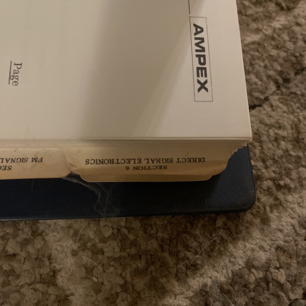Ampex Pr – 2230 Signal Electronics Manual