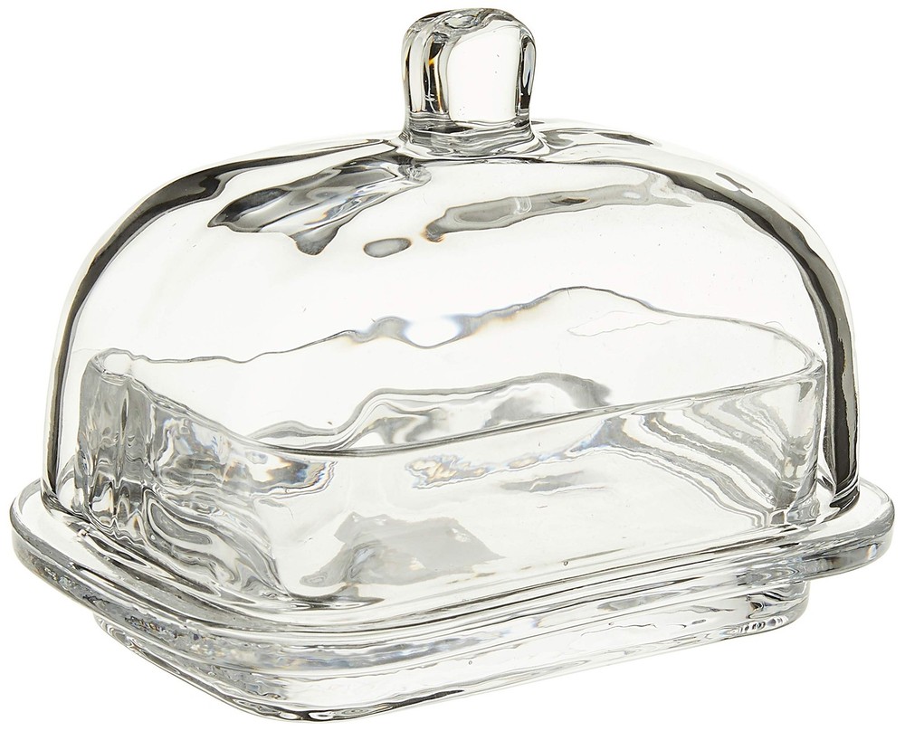 Abbott Collection Large Rectangle Covered Butter Dish, 6.5"L