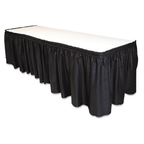 Tablemate LS2914BK Tableskirt 29" x 14ft Black Polyester