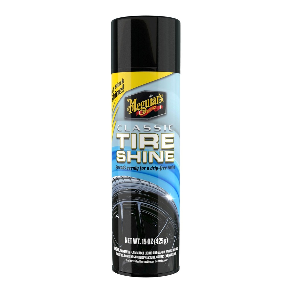 Meguiar's Classic Tire Shine Spray Cans, 15 oz, 3-pack