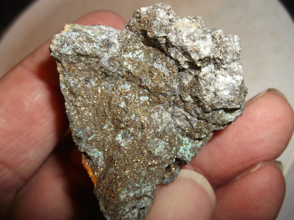 Gold, silver, copper, 58 grams samples ,ore high grade .