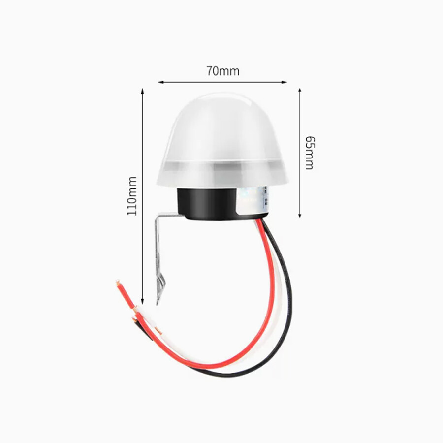2Pcs AS-20 LED Photosensitive Controller 12V/10A Optical Control Sensor Switches