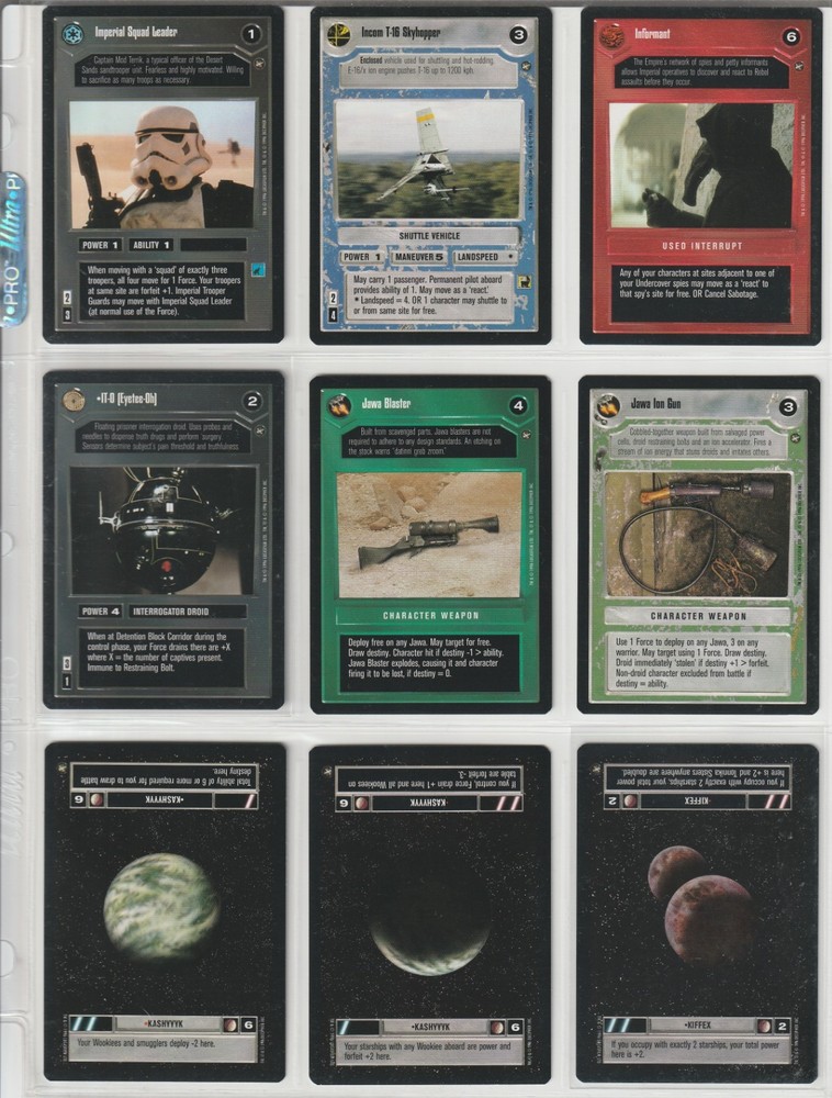 Star Wars CCG A New Hope Limited BB Complete Expansion Set (164) Decipher