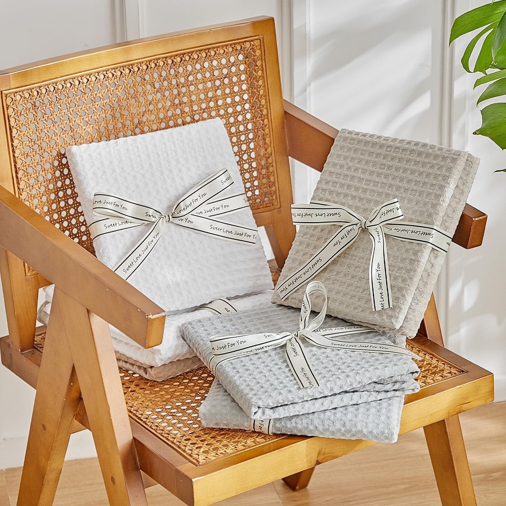 WARMDERN Waffle Weave Pillowcases Body Size 1 Pack Pillow Cases Soft Microfib...