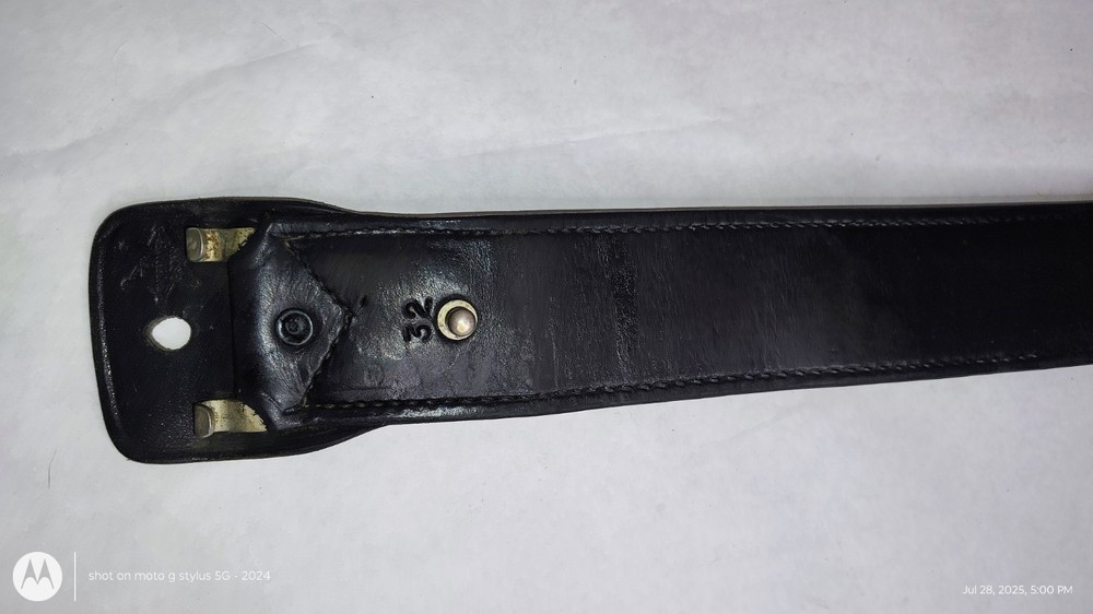 vintage Tex Shoemaker 32" Law Enforcement Leather Duty Belt