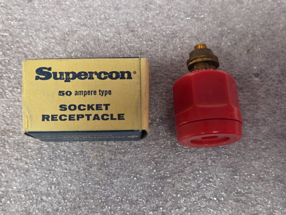 '1 PIECE' - PN# RS50GR - SUPERCON - SOCKET RECEPTACLE - 50A RED