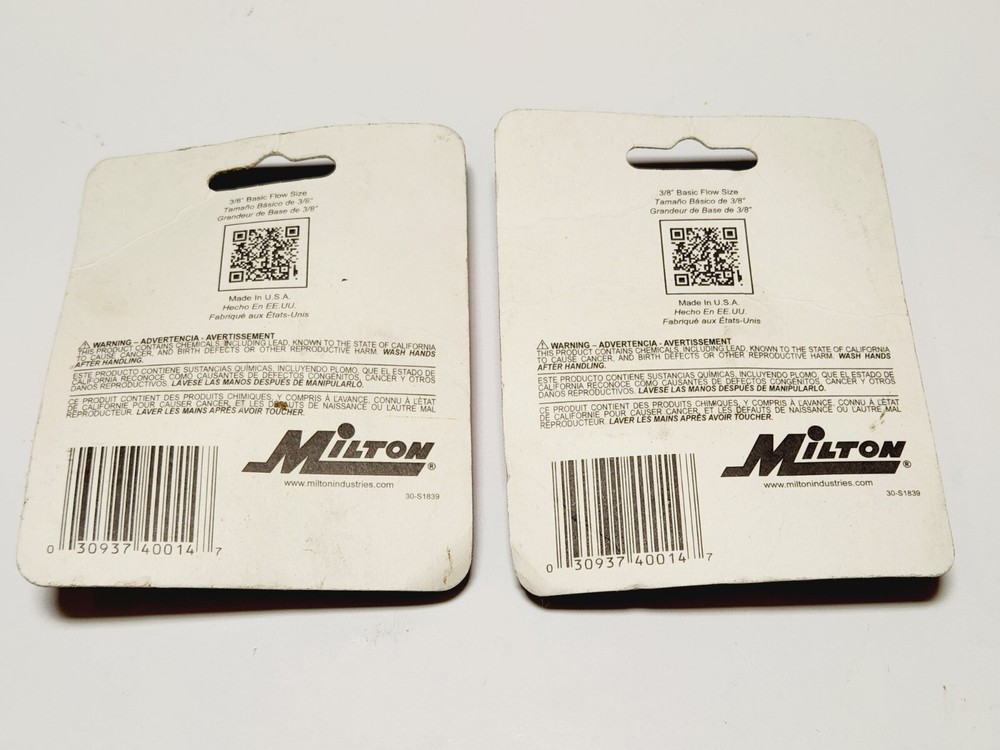 Milton H Style 1/4" Npt S-1839 4pc