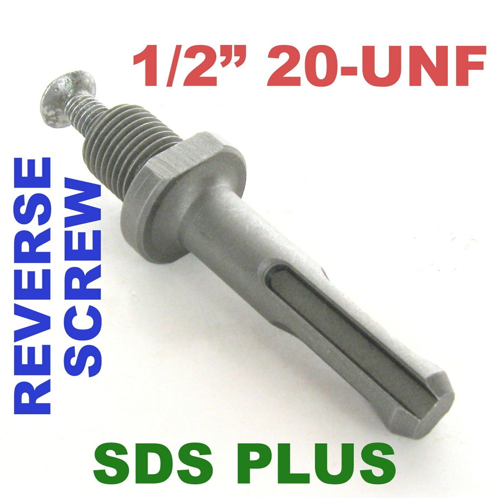 1 pc SDS Plus Chuck Adapter 1/2" 20UNF Thread with Reverse Screw sct-888