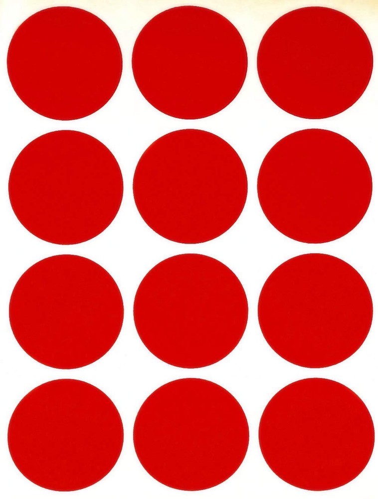 Colored Dot Stickers 38mm Color Coding Labels 1.5" Inch Moving Marking Circles