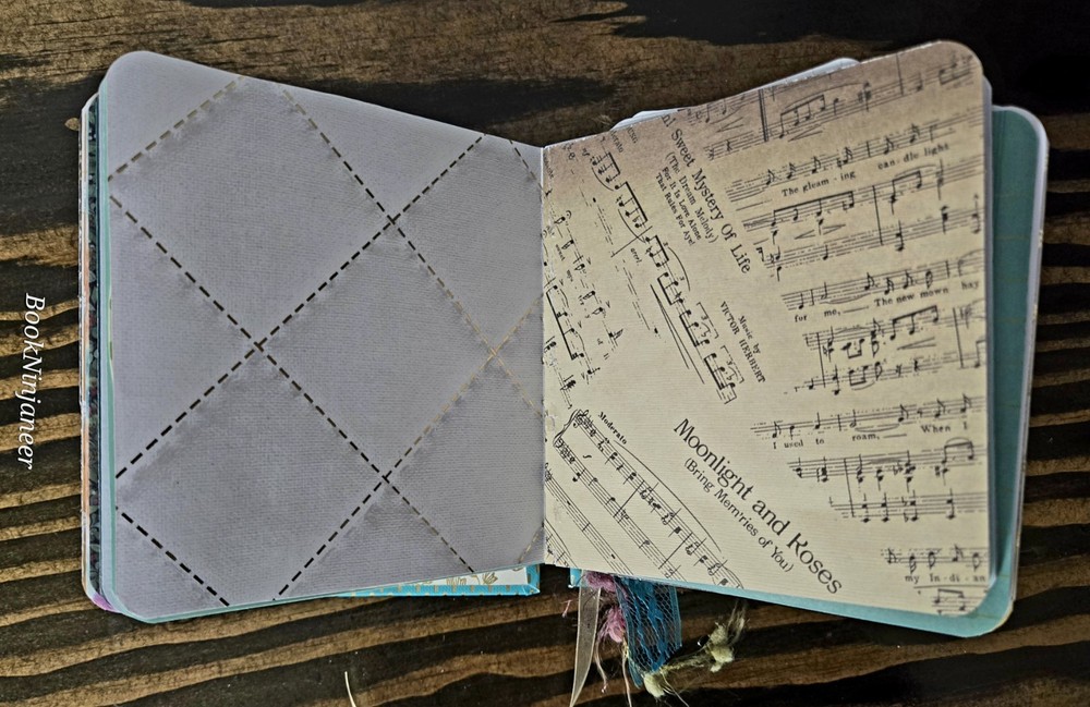 Handmade Teal Hardcover Journal Upcycled Book