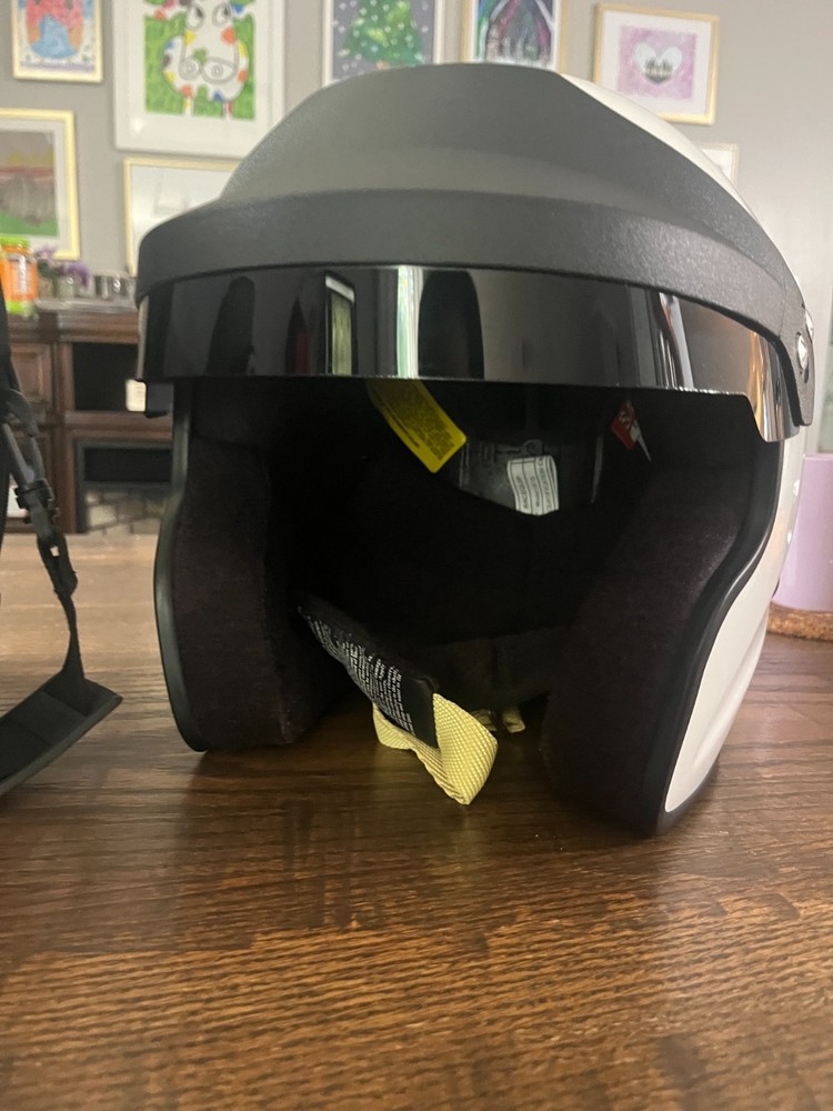 RaceQuip open face helmet XLarge, White