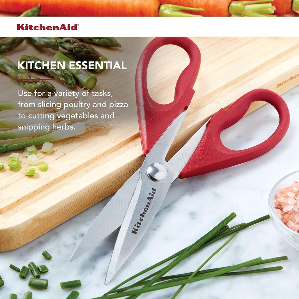 KitchenAid All Purpose Kitchen Shears with Protective Sheath Durable Stainless S