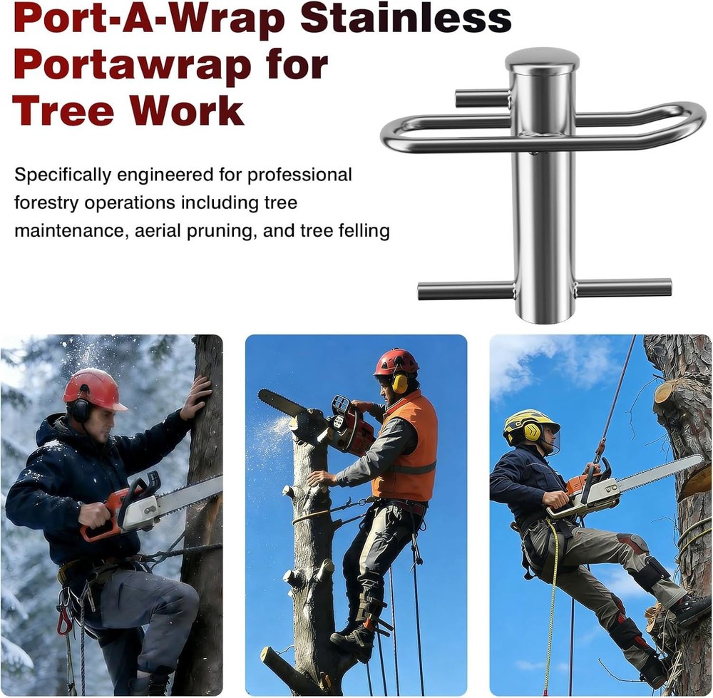 Port-A-Wrap Stainless Portawrap for Tree Work Arborist Tree Rigging