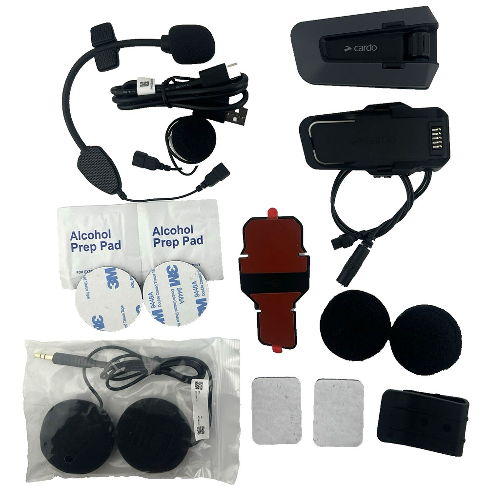 Cardo PACKTALK Edge Motorcycle Bluetooth Intercom Helmet Headset Single