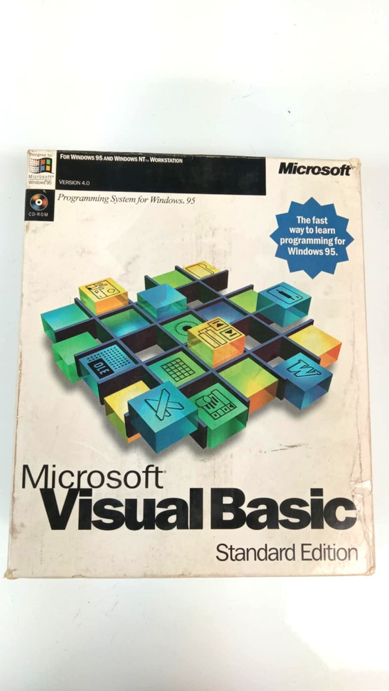 Microsoft Visual Basic Standard Edition Version 4.0 used complete Win 95 1996
