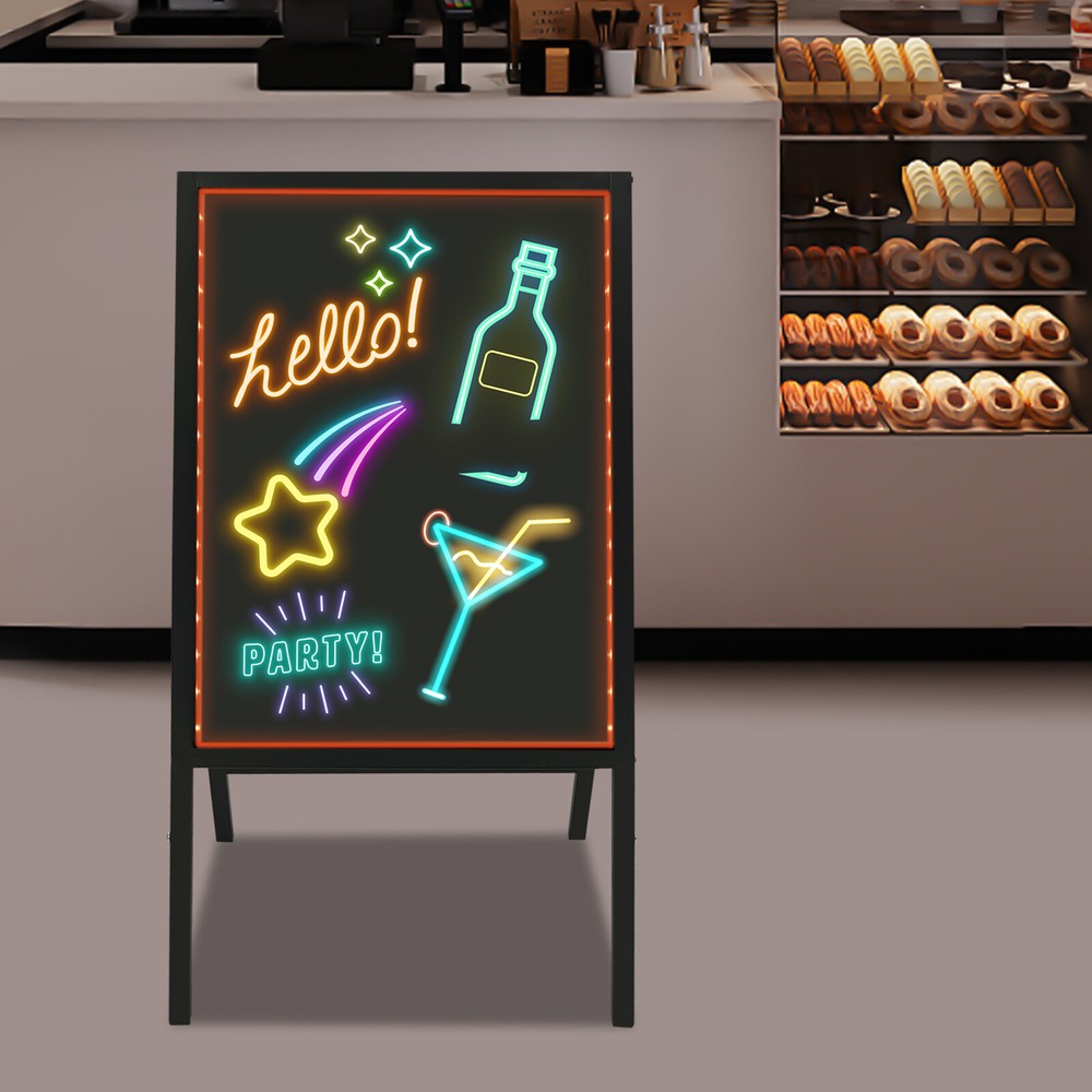 LED Message Writing Board Standing Menu Sign Board LED Message Board 50*70cm