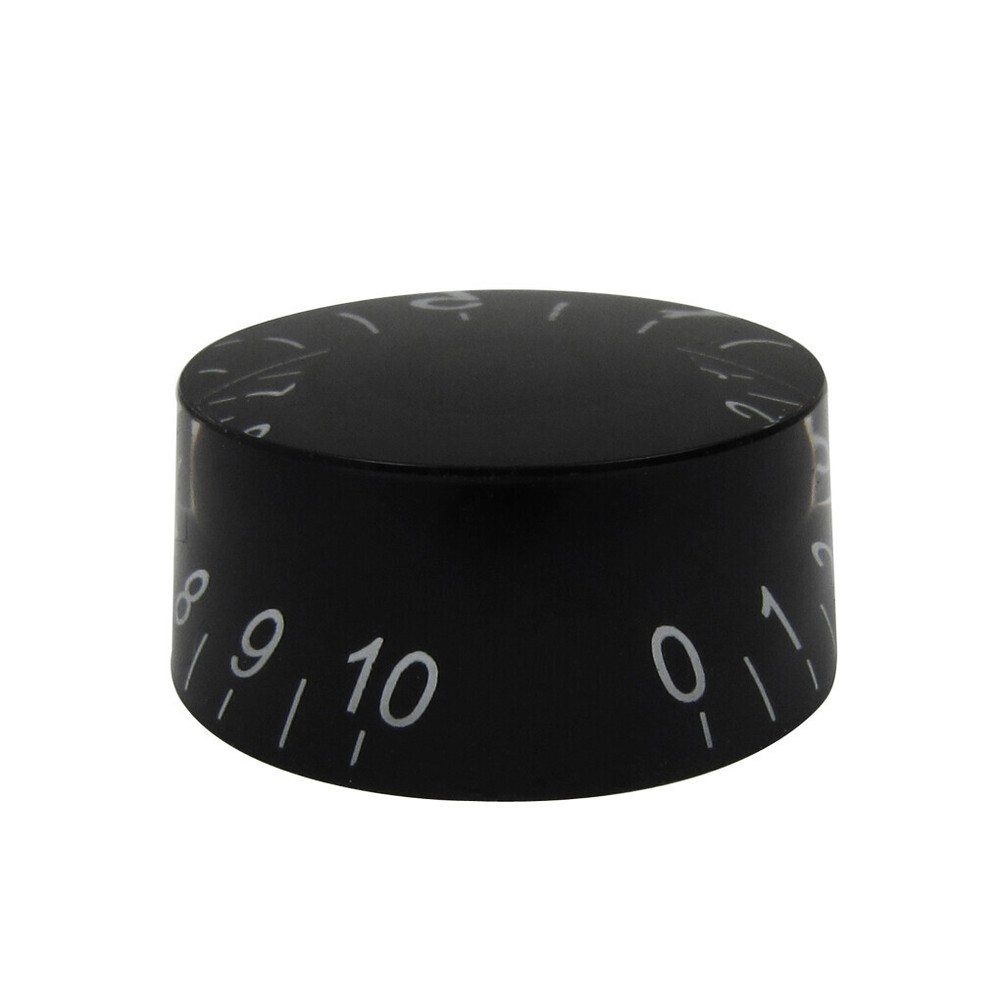 100PCS Volume Tone Control LP Guitar Speed Knobs Button Black & White Numbers
