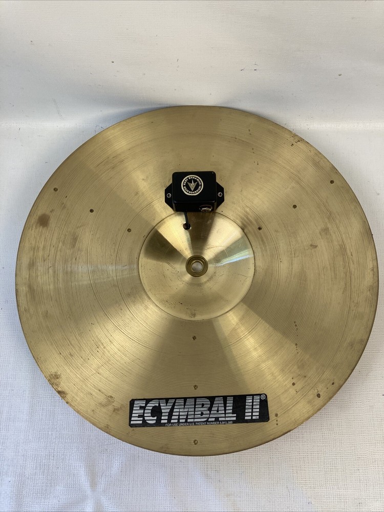Hart Dynamics 16” Brass ECymbal II + Rack Arm Mount + Cable Tested Works EUC