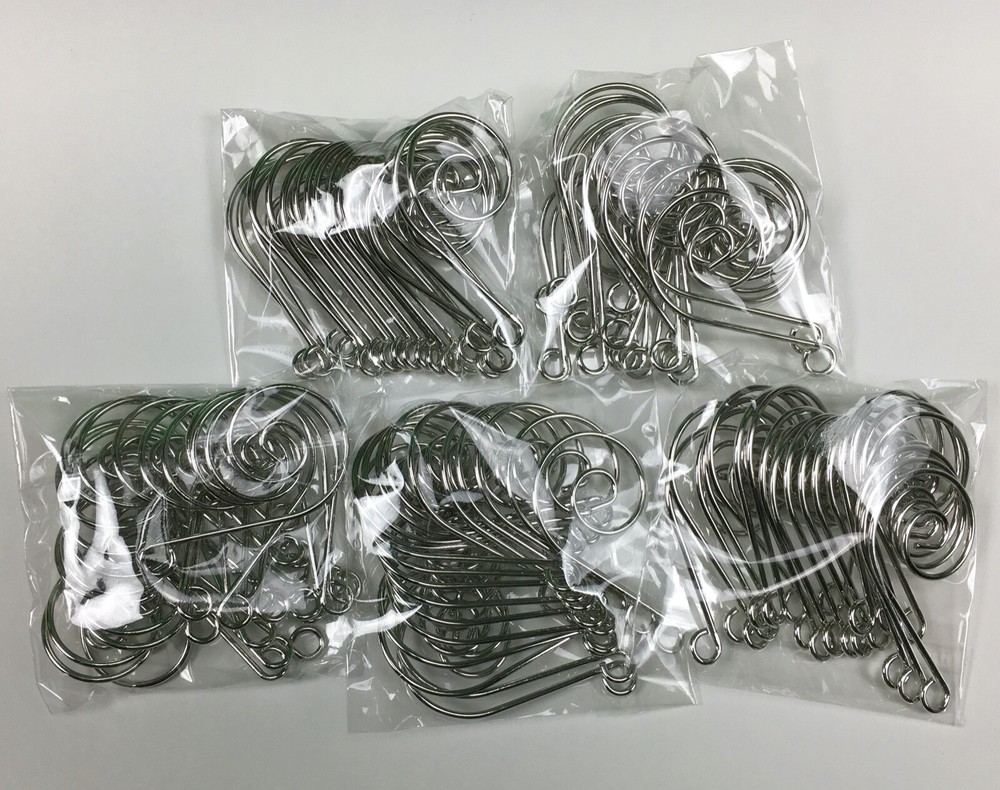 New Silver Ornament Hooks Christmas