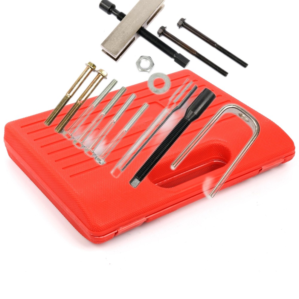 15PC Steering Wheel Puller and Lock Plate Compressor Tool Installer Removal Set