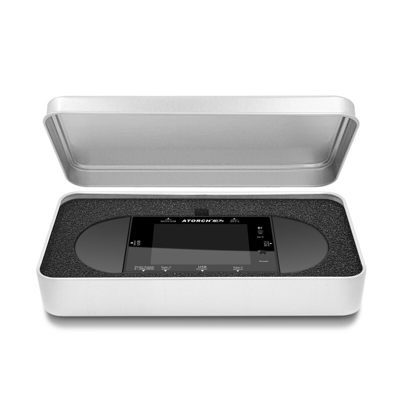 ATORCH UD24 USB Voltmeter Voltage Current Meter DC Digital Tester 12 DC Adapters