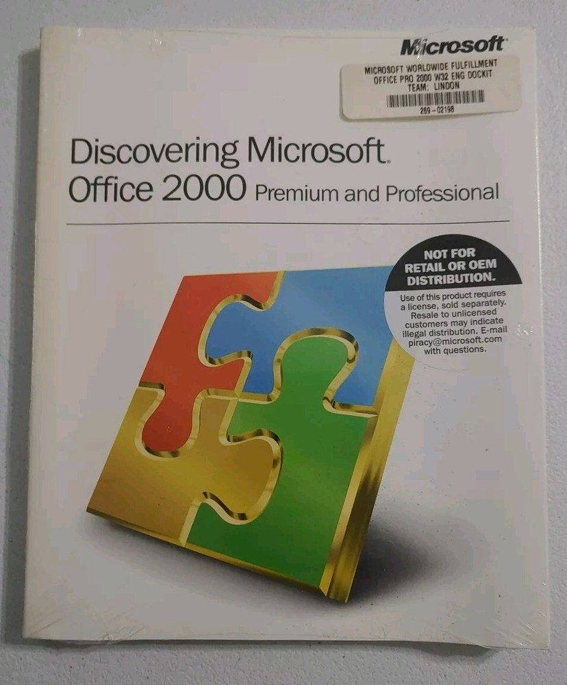 Discovering Microsoft Office 2000 Premium & Professional Software User Manual