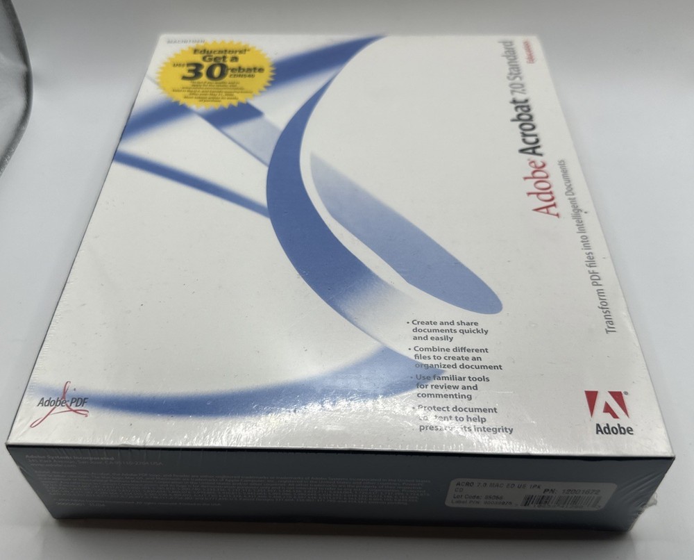 Adobe Acrobat 7.0 Standard Education Version Software