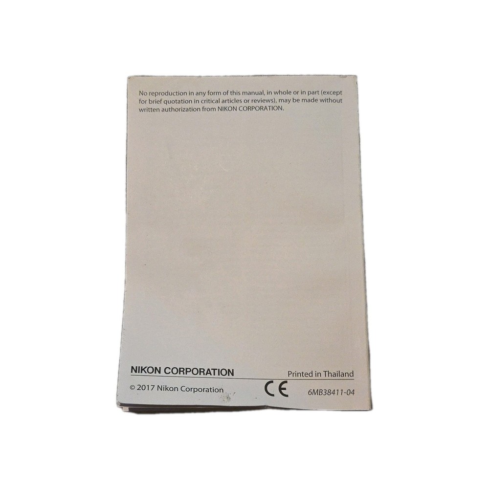 Nikon D7500 User’s Manual