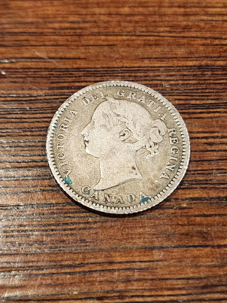 1881H Canada 10 Cents Silver Coin