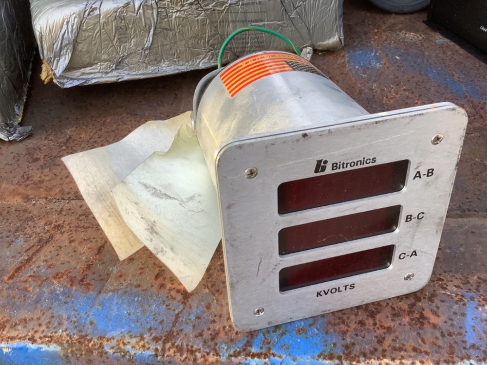 Bitronics Digital Power Meter amperes surplus part untested used