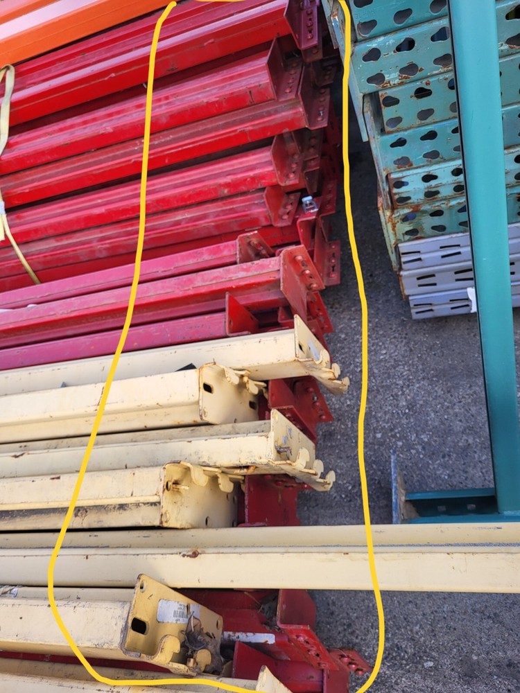Pallet rack shelving beams Red 96"x4
