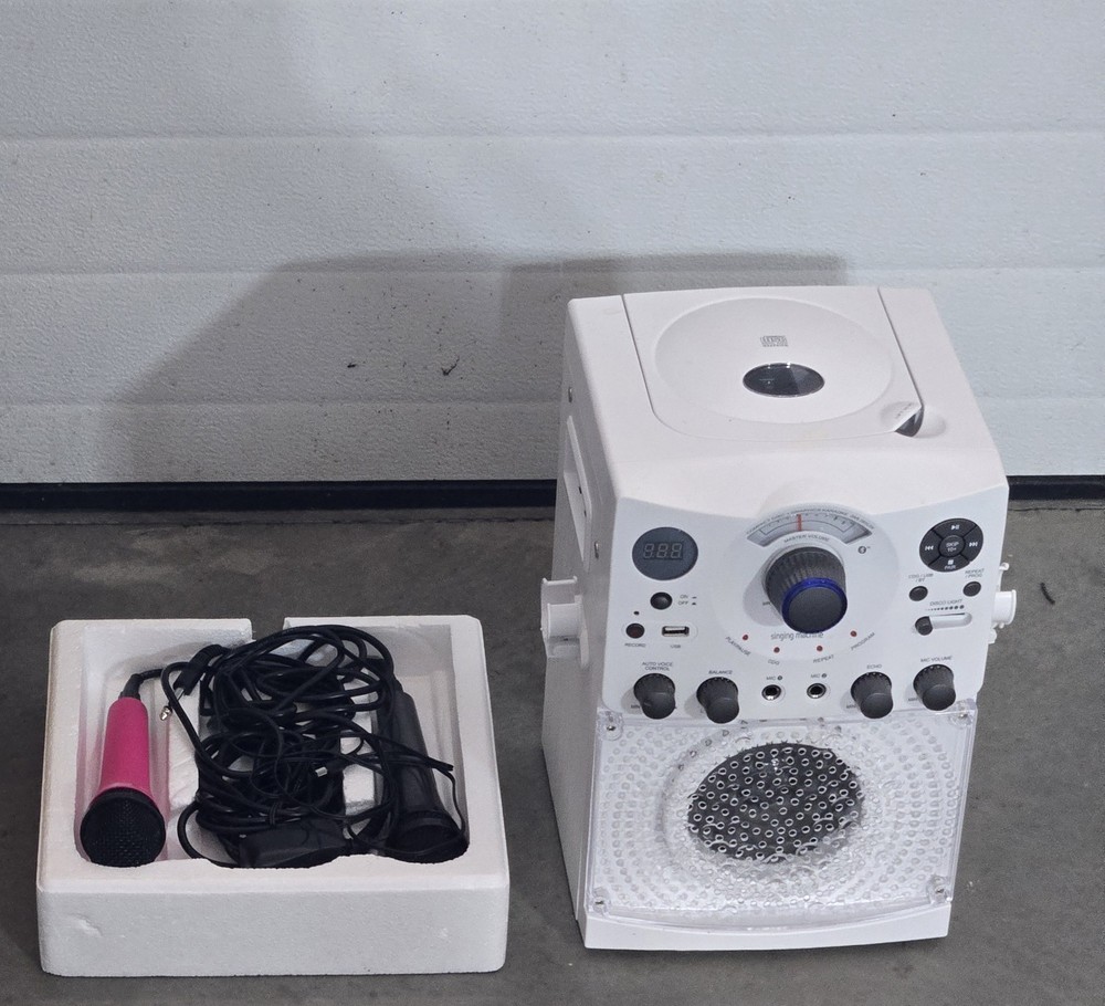 Singing Machine SML385UW Karaoke System – CDG, Bluetooth, Microphone – with CD