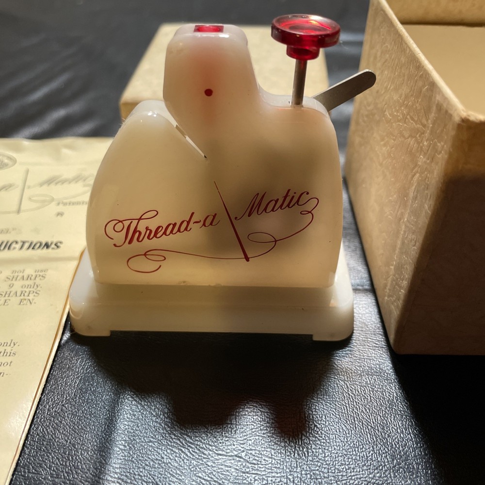 Vintage 1950’s Thread-a Matic Sewing Automatic Needle Threader In Box