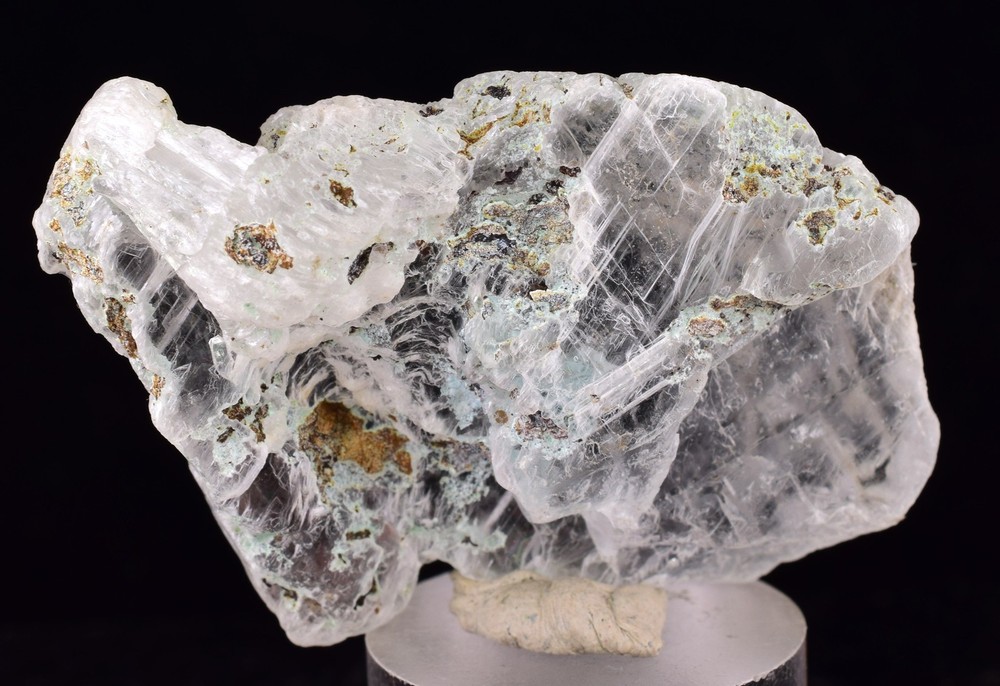 5.2cms GEM CHRYSOCOLLA INSIDE SELENITE CRYSTAL LILY MINE DISCOVERY PERU TB137