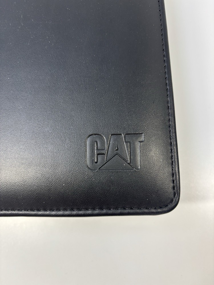 Caterpillar CAT Professional Leather Folio Binder - Zippered