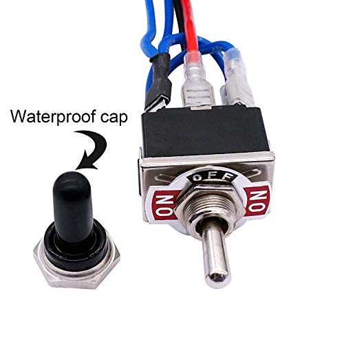 Waterproof Latching Reverse Polarity Switch 12V 10 Amps DC Motor Control 6