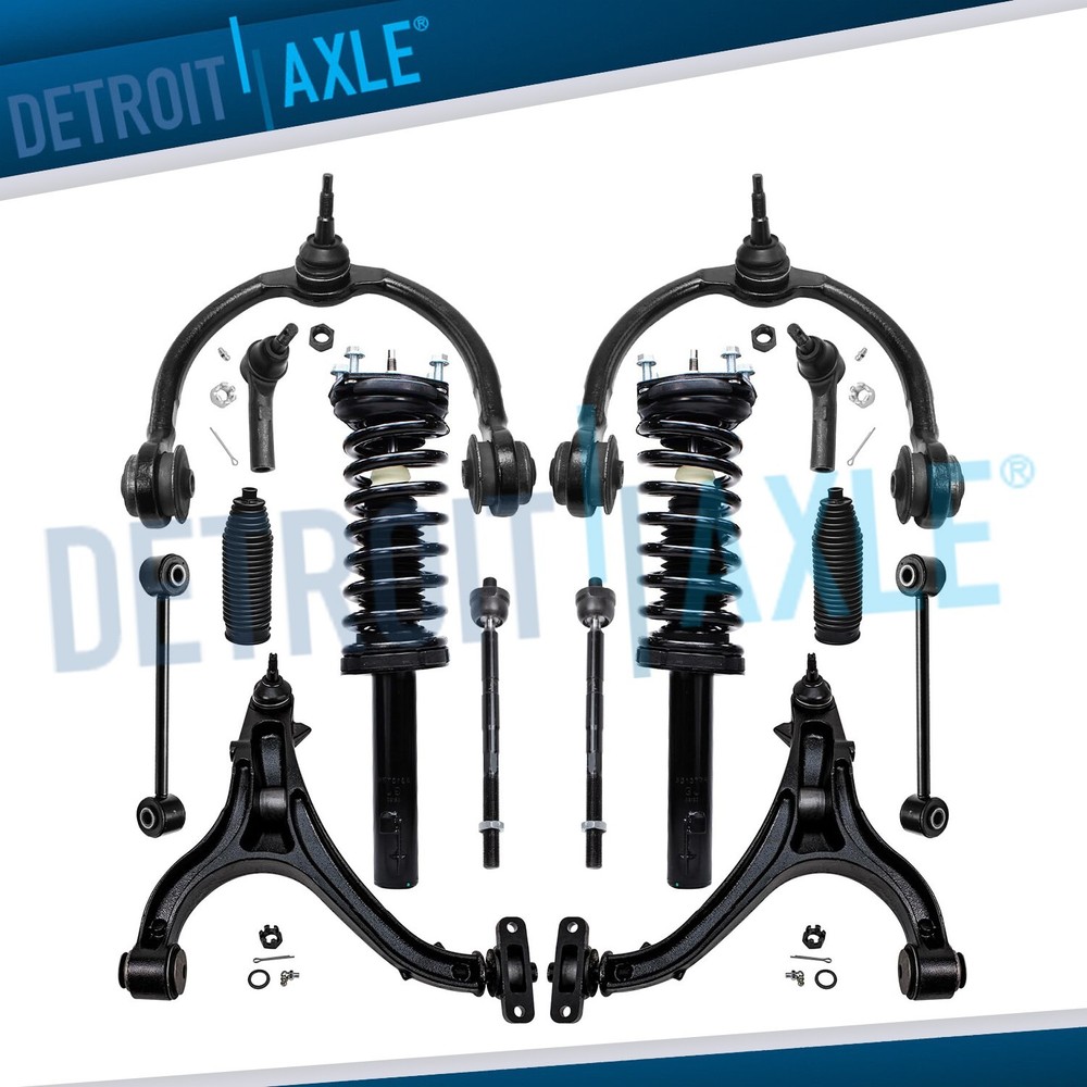 14pc Front Struts Control Arms Tierods for 05-10 Jeep Commander Grand Cherokee