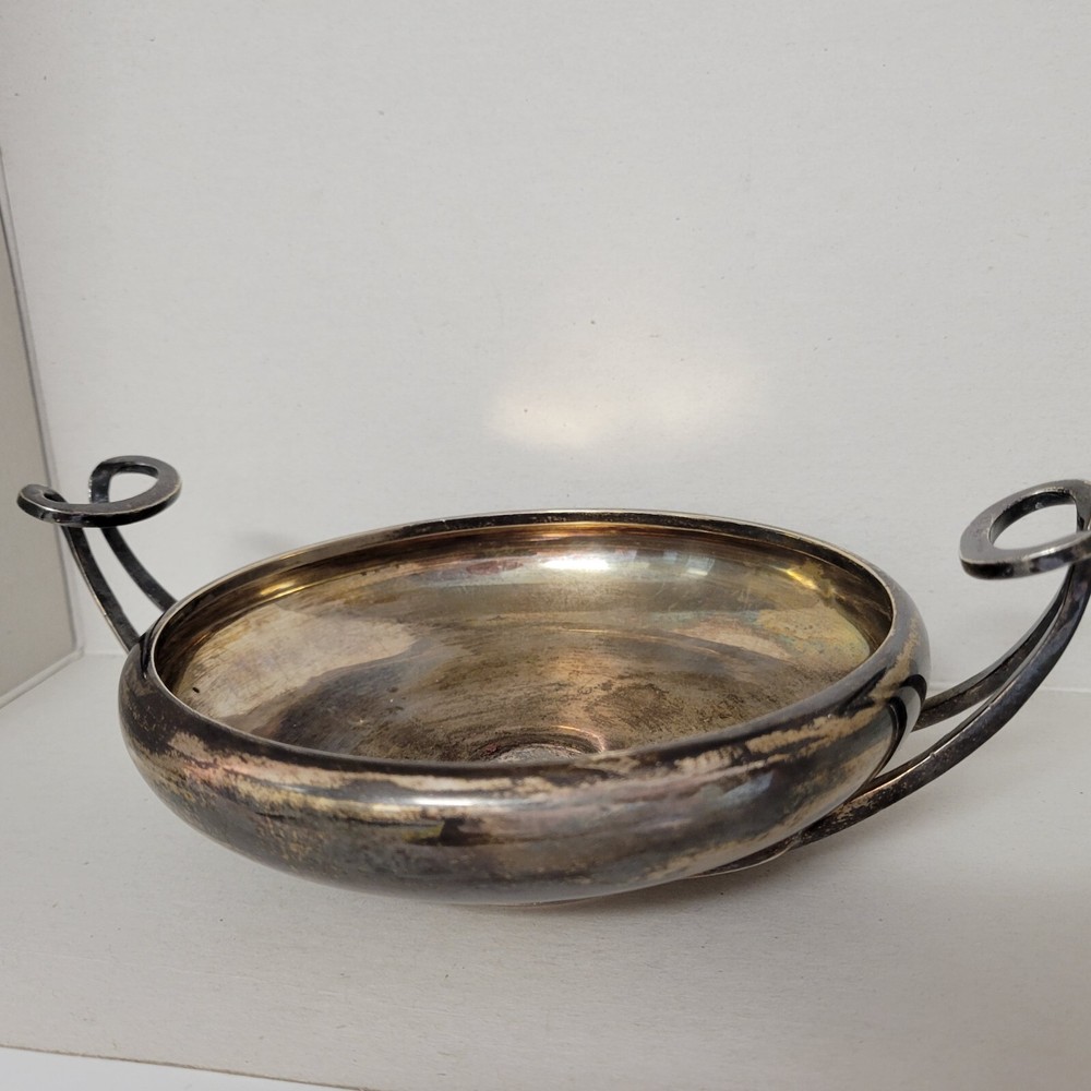 STERLING SILVER ILLAS LALAoUNIS 2 HANDLE DISH MODERNISTIC