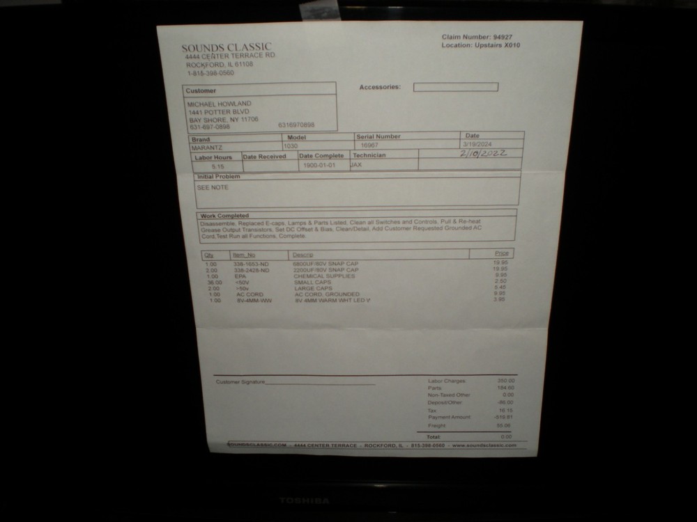 Marantz 1030 ( Restored )