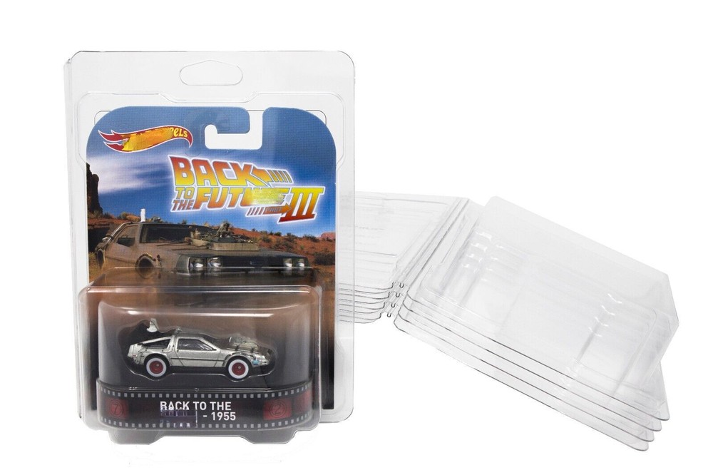 30 Pack Clear Protector Case Display For Rocket Hardware Hot Wheels Car Culture
