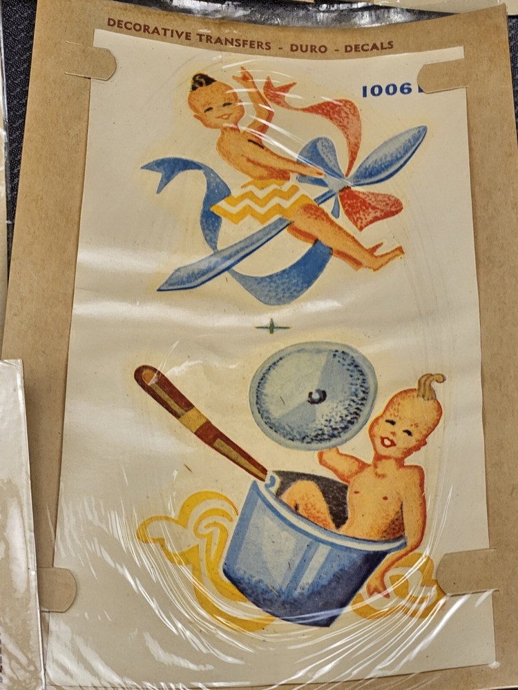 7 vtg duro Decorative Transfers