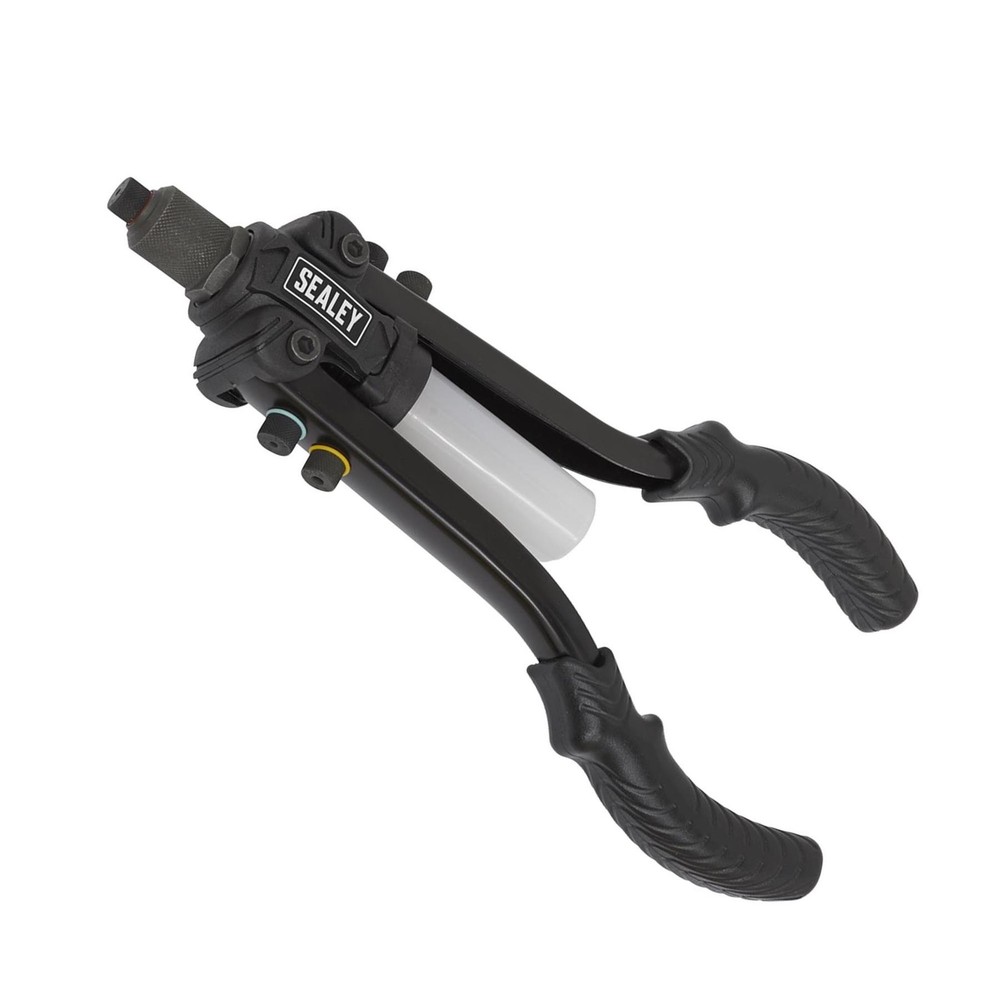 Sealey Short-Arm/Compact Riviter With Collection Bowl Heavy Duty Gun/Tool