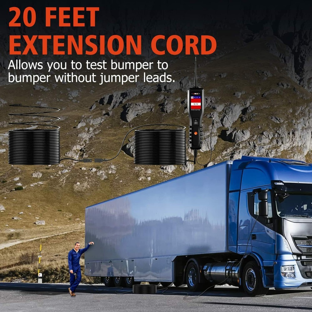 PB100 12V 24V Car Electrical Circuit Tester Powerscan AVOmeter Diagnostic Tool