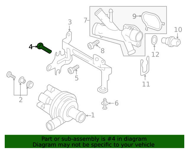 Genuine Volkswagen Mount Bracket Bolt N-907-371-01