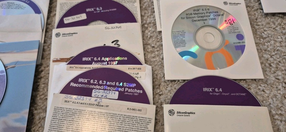 SGI Silicon Graphics IRIX Software Lot #3 , Untested