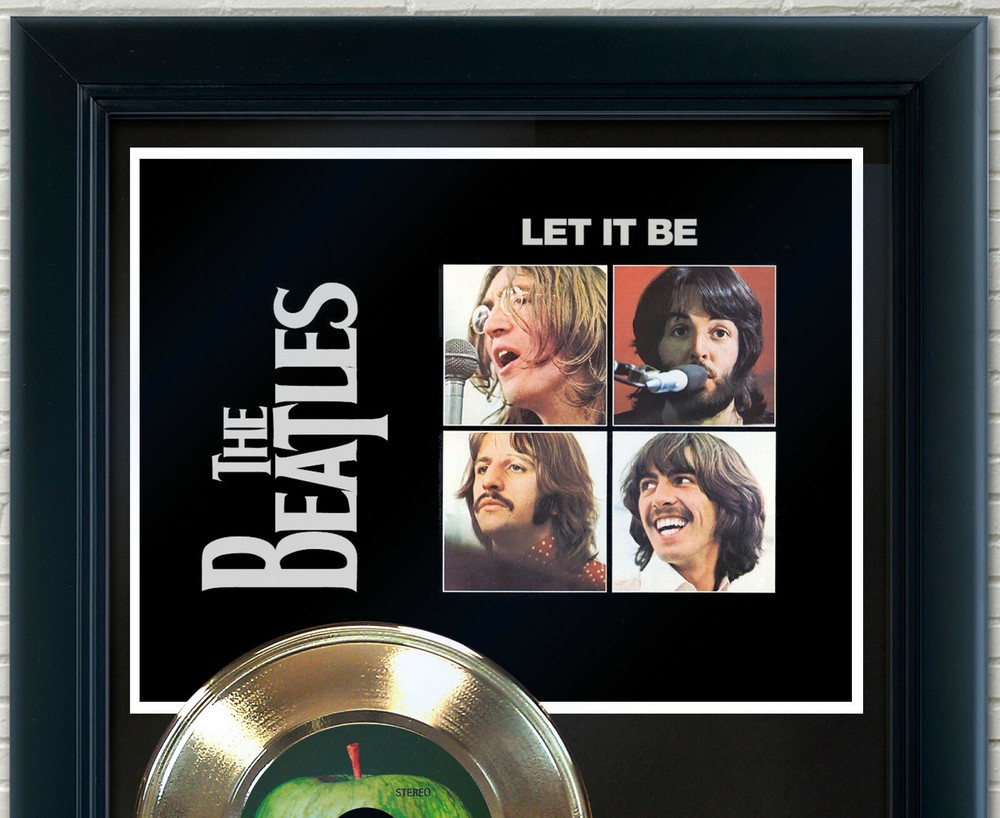 The Beatles "Let It Be" Framed Record Display