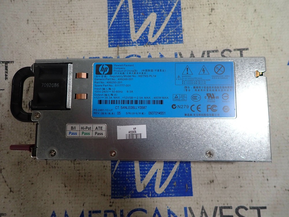 HP 499250-201 Power Supply *USED