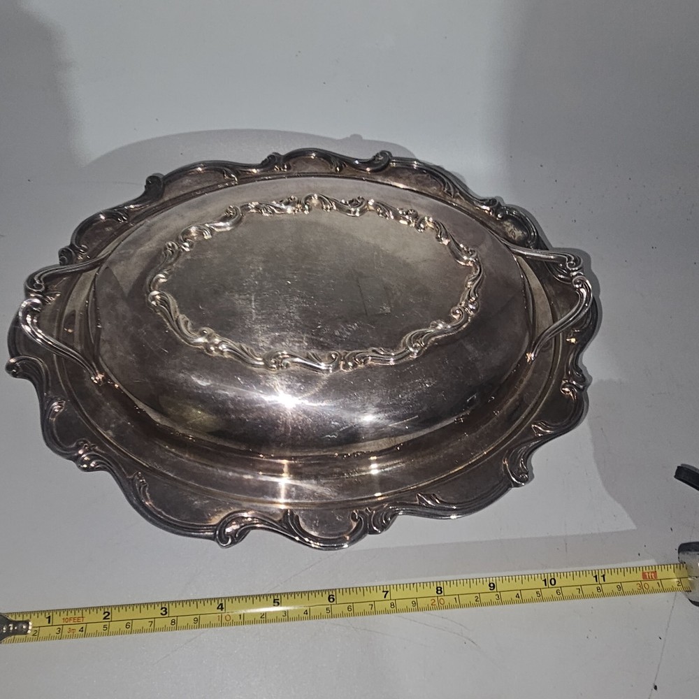 Vintage Silver plated vegetable/relish/sauce - serving dish + ovenware